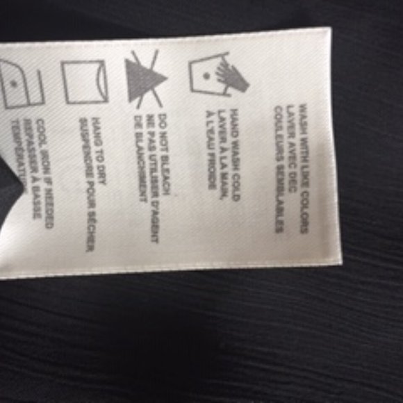 DENEVERHAYES BLOUSE SIZE L/G.  COLOR JET BLACK - Picture 4 of 5